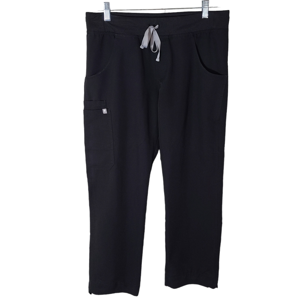 Figs Technical Collection Black Cargo Style Scrub Pants size Medium